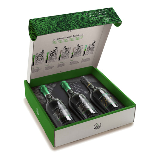 Valdobbiadene Prosecco Superiore DOCG 2x Brut + 1x Extra Dry - Jeio (cofanetto - 3 bottiglie)