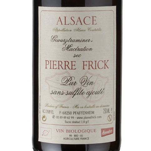Alsace Gewurztraminer "Macération" 2022 - Pierre Frick