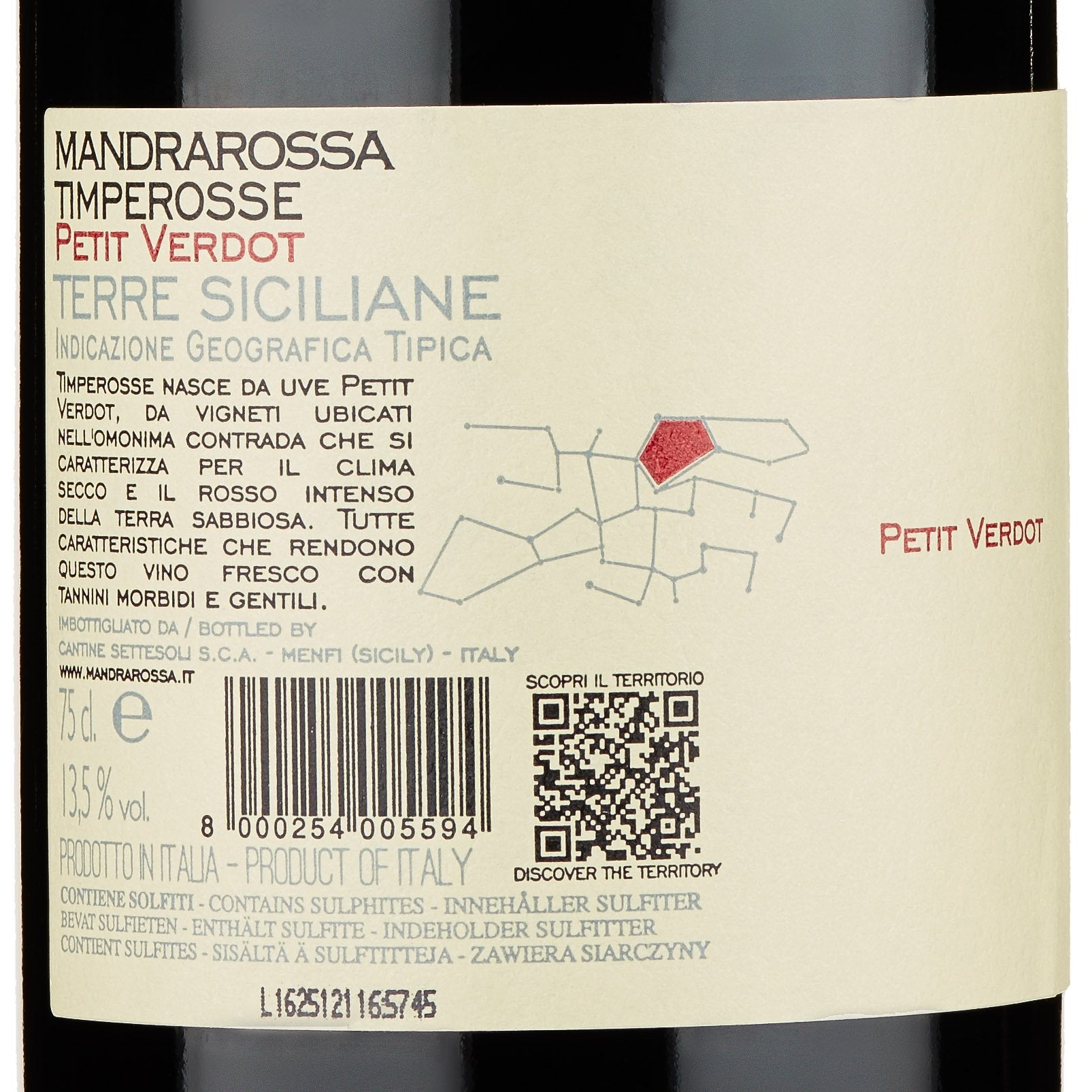 Terre Siciliane Petit Verdot IGT "Timperosse" 2024 - Mandrarossa