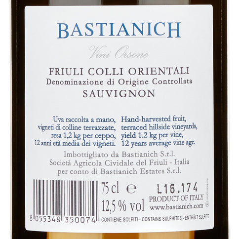 Colli Orientali del Friuli DOC Sauvignon 2023 - Bastianich