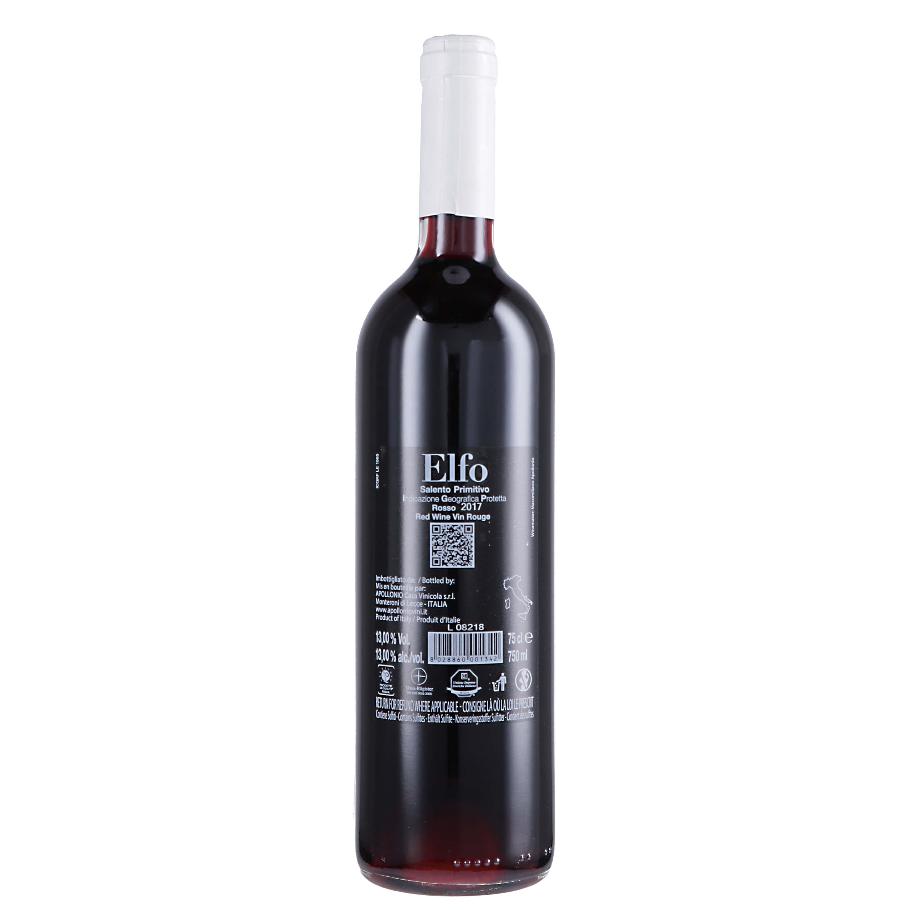 Salento Primitivo IGP "Elfo" 2025 - Apollonio