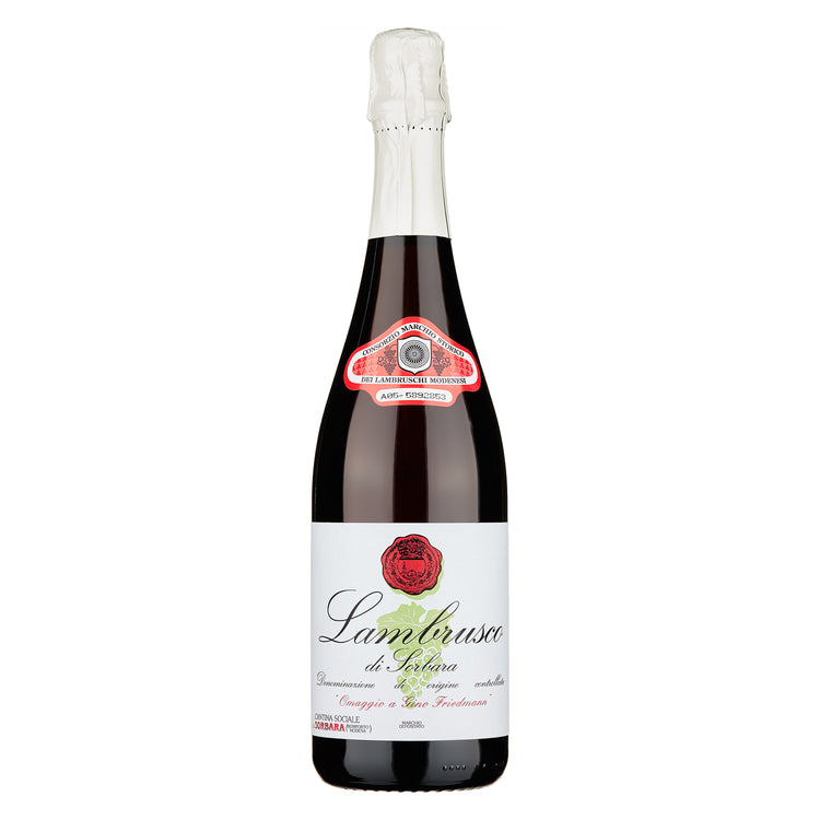 Lambrusco di Sorbara Frizzante Secco DOC "Omaggio a Gino Friedmann" - Cantina di Sorbara