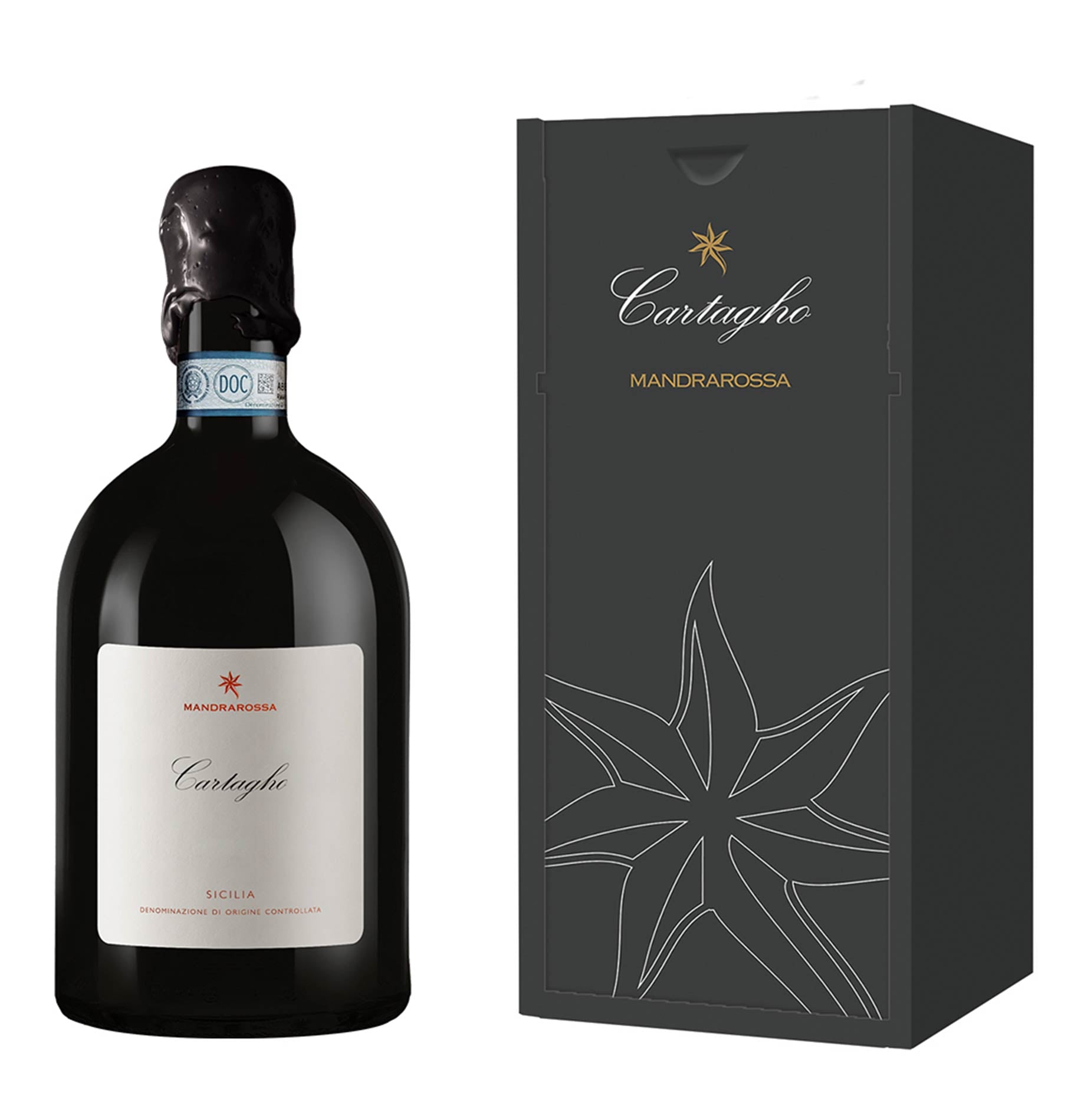 Sicilia Nero d’Avola DOC “Cartagho” 2020 Magnum - Mandrarossa (cassetta di legno)