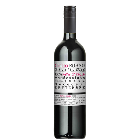 Sicilia Nero d'Avola DOC "Ciello" 2024 - Ciello (tappo a vite)
