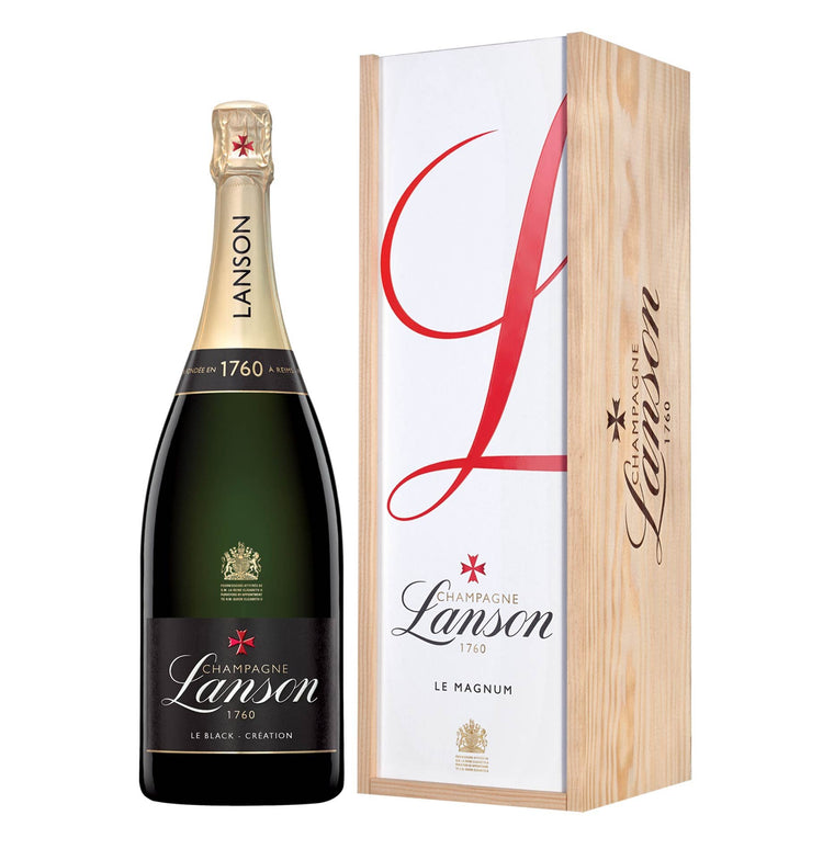 Champagne Brut AOC "Black Label" Magnum - Lanson (cassetta di legno)