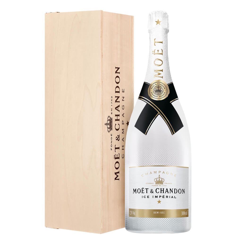 Champagne Demi Sec "Ice Impérial" Jéroboam - Moët & Chandon (cassetta di legno)