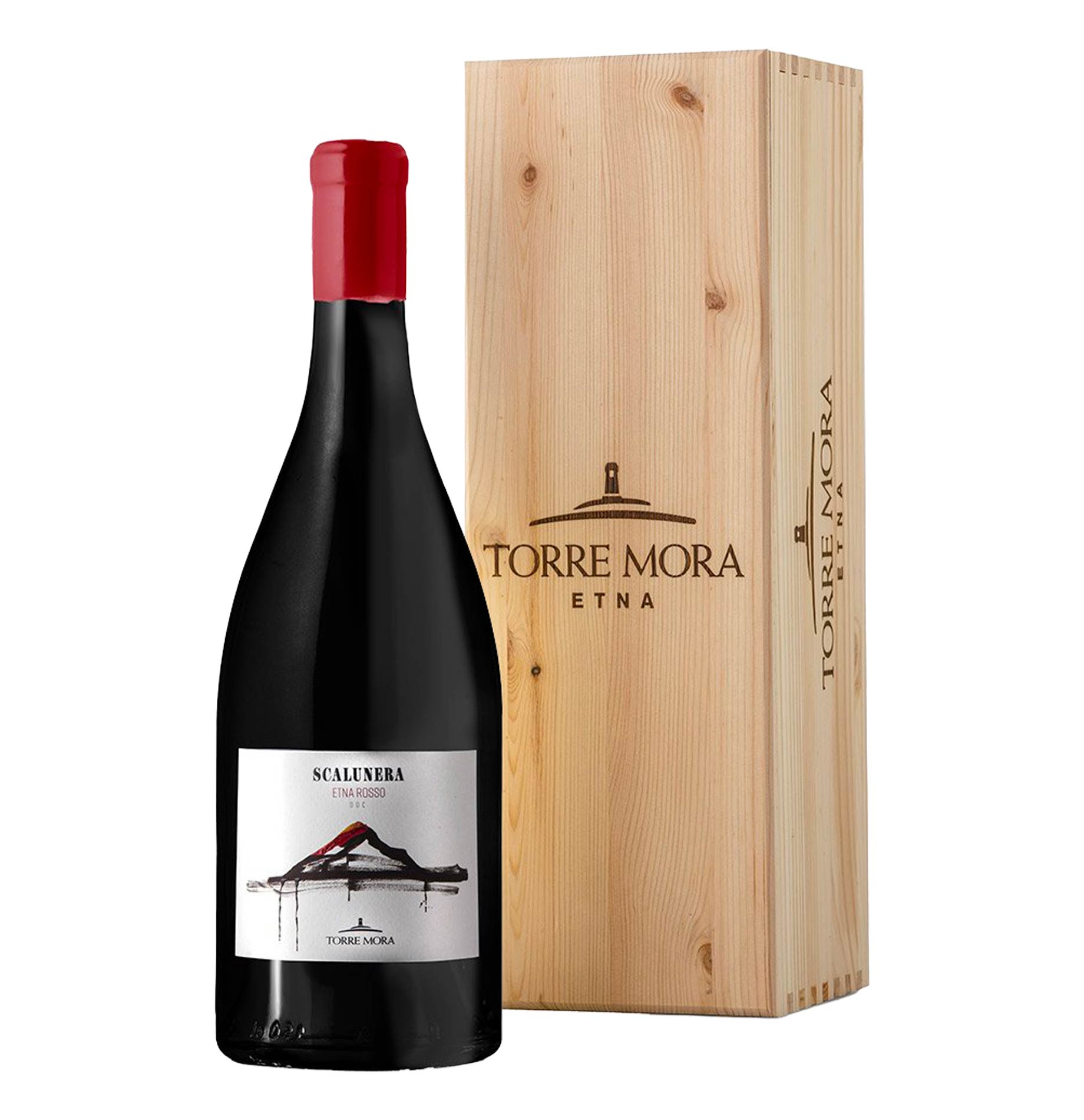 Etna Rosso DOC "Scalunera" 2021 Magnum - Torre Mora (cassetta di legno)